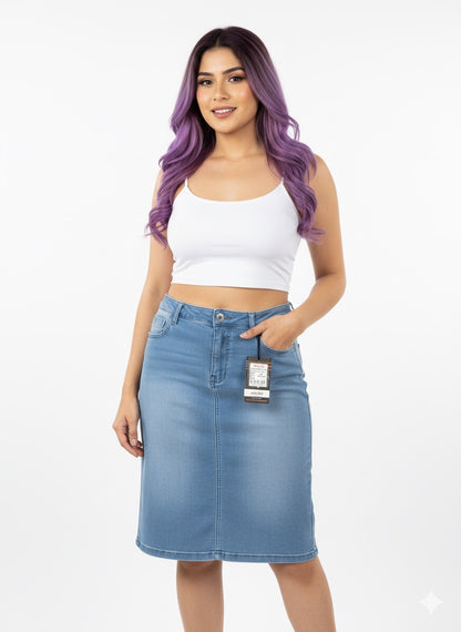Denim skirts
