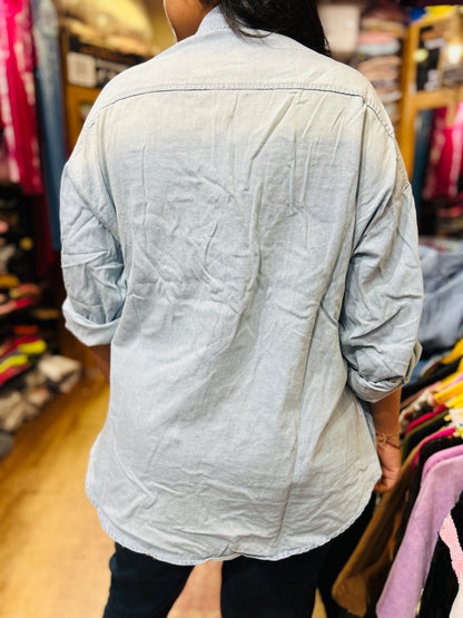 Labubu denim shirt