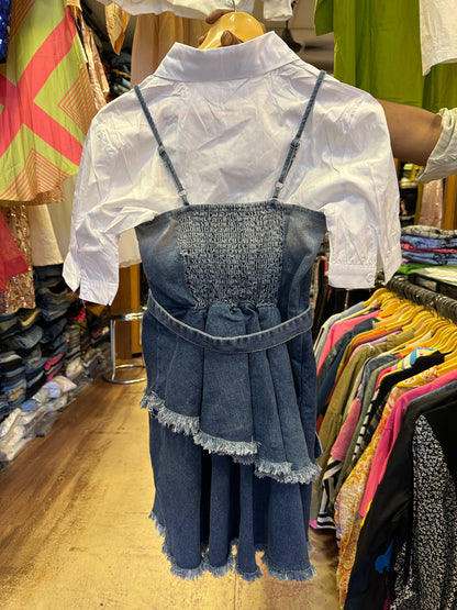 Denim shortdress