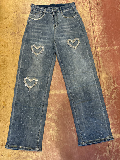 Heart jeans