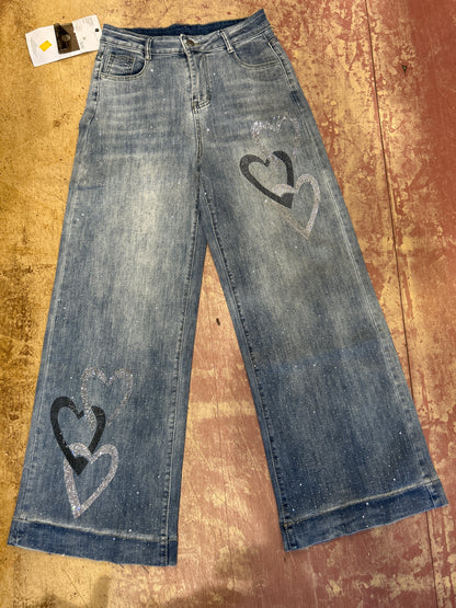 Heart jeans