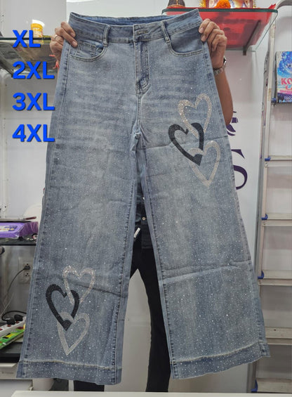 Heart jeans