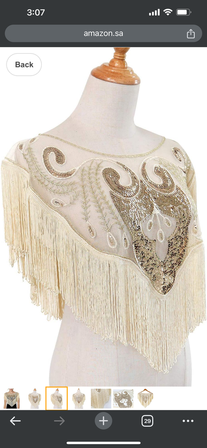 Vintage 1920s Flapper Shawl